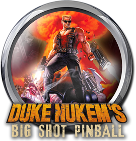 Duke Nukem's Big Shot Pinball - Fanart - Cart - Front (World) - 890x924