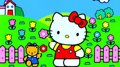Hello Kitty no Hanabatake - Fanart - Background (Japan) - 1920x1079