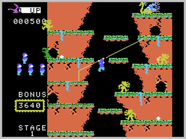 Roc 'N Rope - Screenshot - Gameplay (World) - 256x192