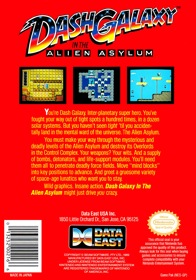 Dash Galaxy in the Alien Asylum - Box - Back (North America) - 1470x2100