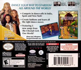 The Cheetah Girls: Passport to Stardom - Box - Back (North America) - 1075x930