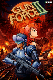 GunForce II - Fanart - Box - Front (World) - 848x1264