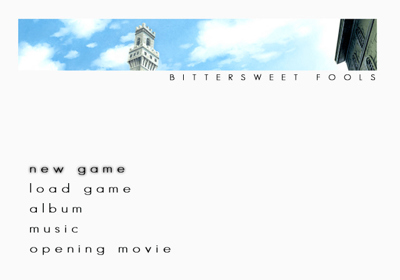 Simple 2000 Series Vol. 9: The Ren'ai Adventure: Bittersweet Fools - Screenshot - Game Select (Japan) - 640x448