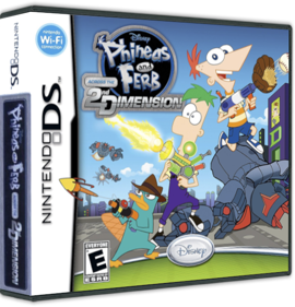 Phineas and Ferb: Across the 2nd Dimension - Box - 3D (North America) - 575x598