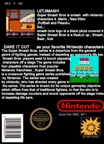 Super Smash Bros. - Box - Back (World) - 317x436