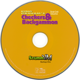 Crazy Nick's Software Picks: King Graham's Board Game Challenge: Checkers & Backgammon - Fanart - Disc (World) - 1580x1580