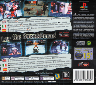 WWF Smackdown! - Box - Back (Europe) - 1624x1444