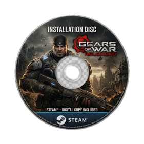 Gears of War: Reloaded - Fanart - Disc (North America) - 500x500