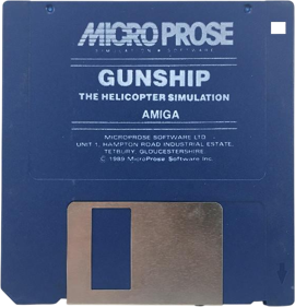 Gunship: The Helicopter Simulation - Disc (United Kingdom) - 566x589