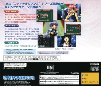 Idol Mahjong: Final Romance 4 - Box - Back (Japan) - 1608x1370