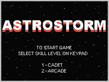 Astrostorm  - Screenshot - Game Title (World) - 256x192