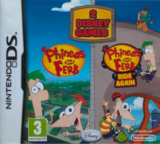 2 Disney Games: Phineas and Ferb / Phineas and Ferb Ride Again - Box - Front (Europe) - 614x554