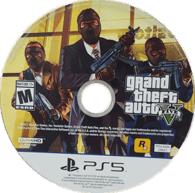Grand Theft Auto V - Disc (North America) - 1446x1435