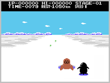 Antarctic Adventure - Screenshot - Gameplay (World) - 256x192
