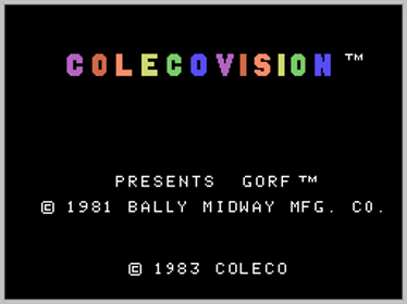 Gorf - Screenshot - Game Title (World) - 256x192