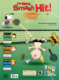 Snoopy Tennis - Advertisement Flyer - Front (United States) - 1641x2200