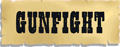 Gunfight - Clear Logo (World) - 2426x946