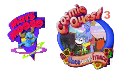 Mars Moose Cosmic Quest 3: Race through France - Clear Logo (North America) - 1103x702