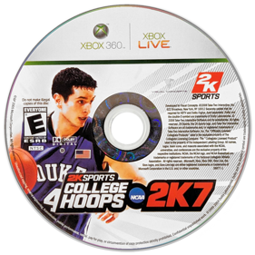 College Hoops 2K7 - Disc (North America) - 900x900