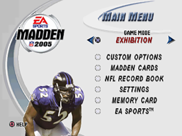 Madden NFL 2005 - Screenshot - Game Select (North America) - 640x480