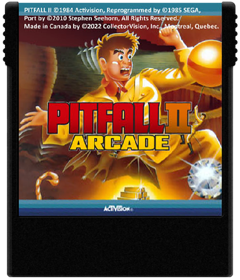 Pitfall II Arcade - Cart - Front (North America) - 600x700