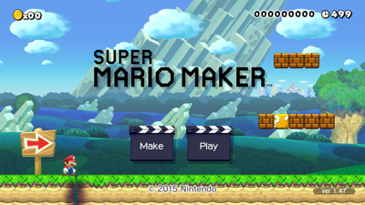 Super Mario Maker - Screenshot - Game Title (North America) - 1920x1080