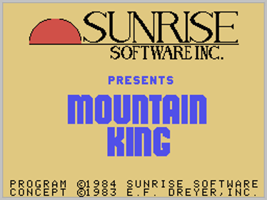 Mountain King - Screenshot - Game Title (North America) - 256x192