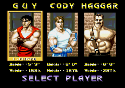 Final Fight CD - Screenshot - Game Select (North America) - 640x448