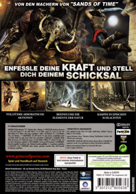 Prince of Persia: The Forgotten Sands - Box - Back (Germany) - 846x1200