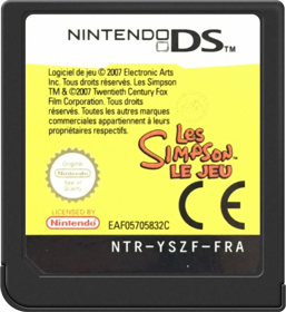 The Simpsons Game - Cart - Front (France) - 517x564