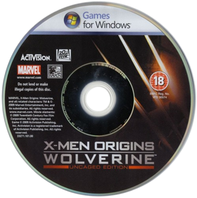 X-Men Origins: Wolverine - Disc (Europe) - 499x500