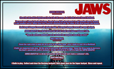Jaws - Arcade - Controls Information (World) - 1080x654