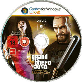 Grand Theft Auto: Episodes from Liberty City - Disc (World) - 2871x2861