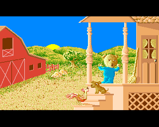 Illustration of Barney Bear Goes to the Farm