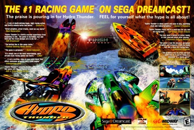 Hydro Thunder - Advertisement Flyer - Front (North America) - 2464x1645