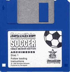 Sensible Soccer: European Champions: 92/93 Edition - Cart - Front (United Kingdom) - 1058x1093