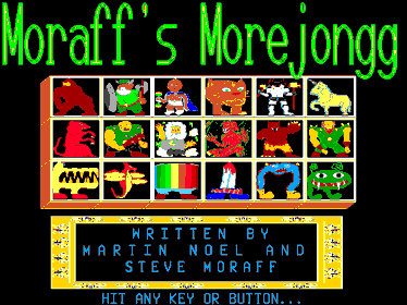 Moraff's Morejongg - Screenshot - Game Title (World) - 640x480