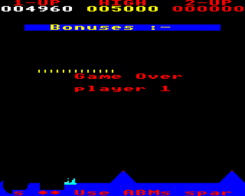 Missile Attack - Screenshot - Game Over (United Kingdom) - 640x512