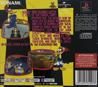 Woody Woodpecker Racing - Box - Back (Europe) - 765x680