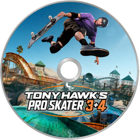 Tony Hawk's Pro Skater 3 + 4 - Fanart - Disc (World) - 2048x2048