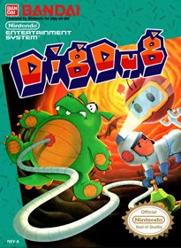 Dig Dug - Fanart - Box - Front (North America) - 1055x1440