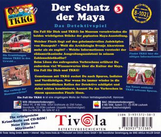 A Case for TKKG: The Mystery of the Mayan Treasure - Box - Back (Germany) - 937x800