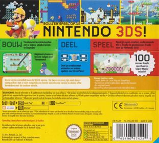 Super Mario Maker for Nintendo 3DS - Box - Back (The Netherlands) - 886x800