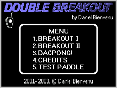Double Breakout - Screenshot - Game Title (World) - 256x192