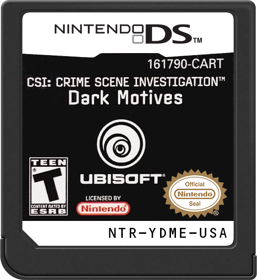 CSI: Dark Motives - Cart - Front (North America) - 517x564