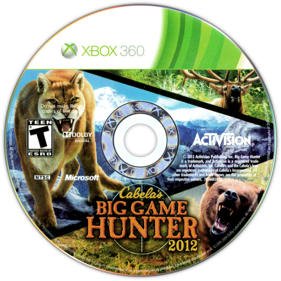 Cabela's Big Game Hunter 2012 - Disc (North America) - 835x835