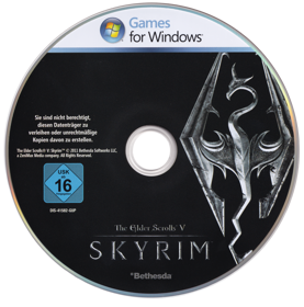 The Elder Scrolls V: Skyrim - Disc (Germany) - 2446x2476