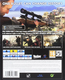 Sniper Elite 4 - Box - Back (Europe) - 1123x1382