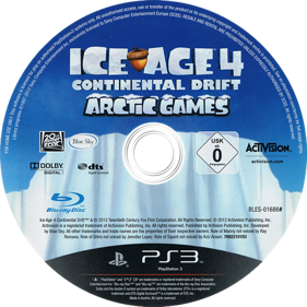 Ice Age 4: Continental Drift Arctic Games - Disc (Europe) - 500x500