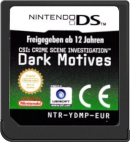 CSI: Dark Motives - Cart - Front (Europe) - 517x564